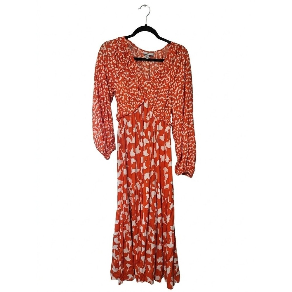 Diane Von Frustenberg x Target Orange Floral Maxi
